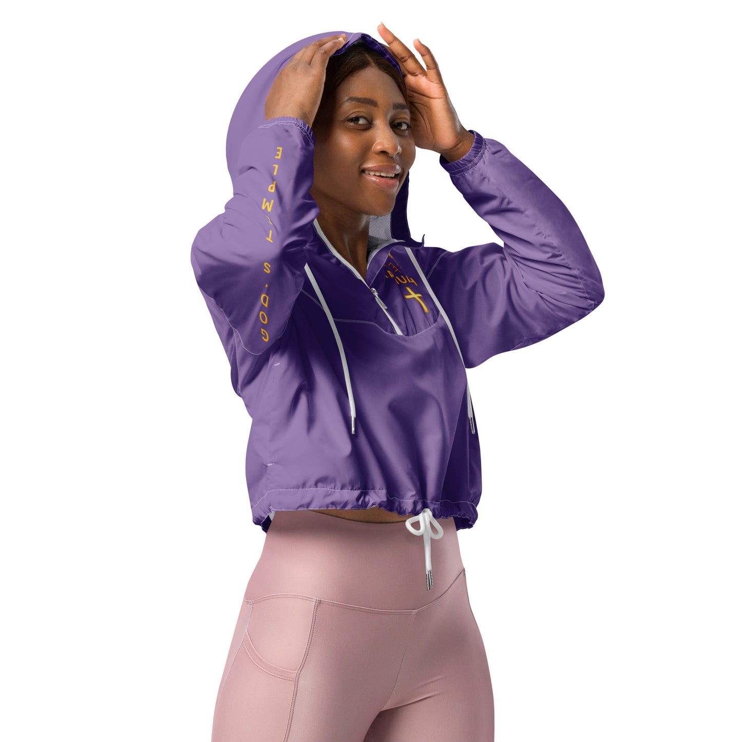 YAHUAH’s Temple J Women’s cropped windbreaker