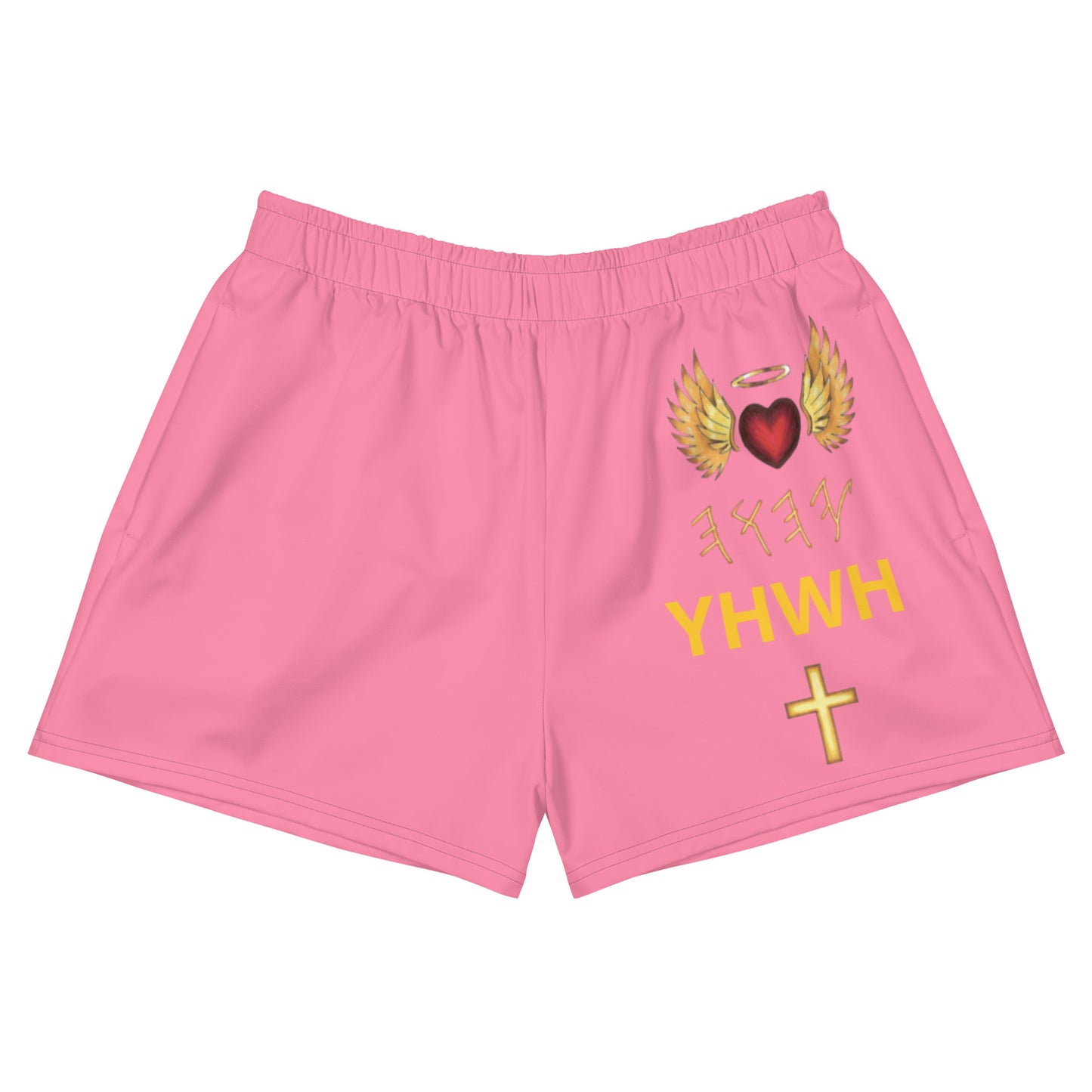 YAHUAH’s Temple P Women’s Recycled Athletic Shorts
