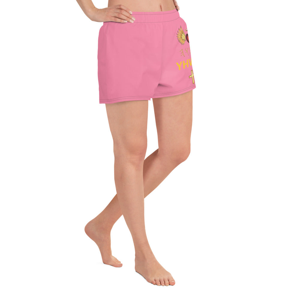 YAHUAH’s Temple P Women’s Recycled Athletic Shorts