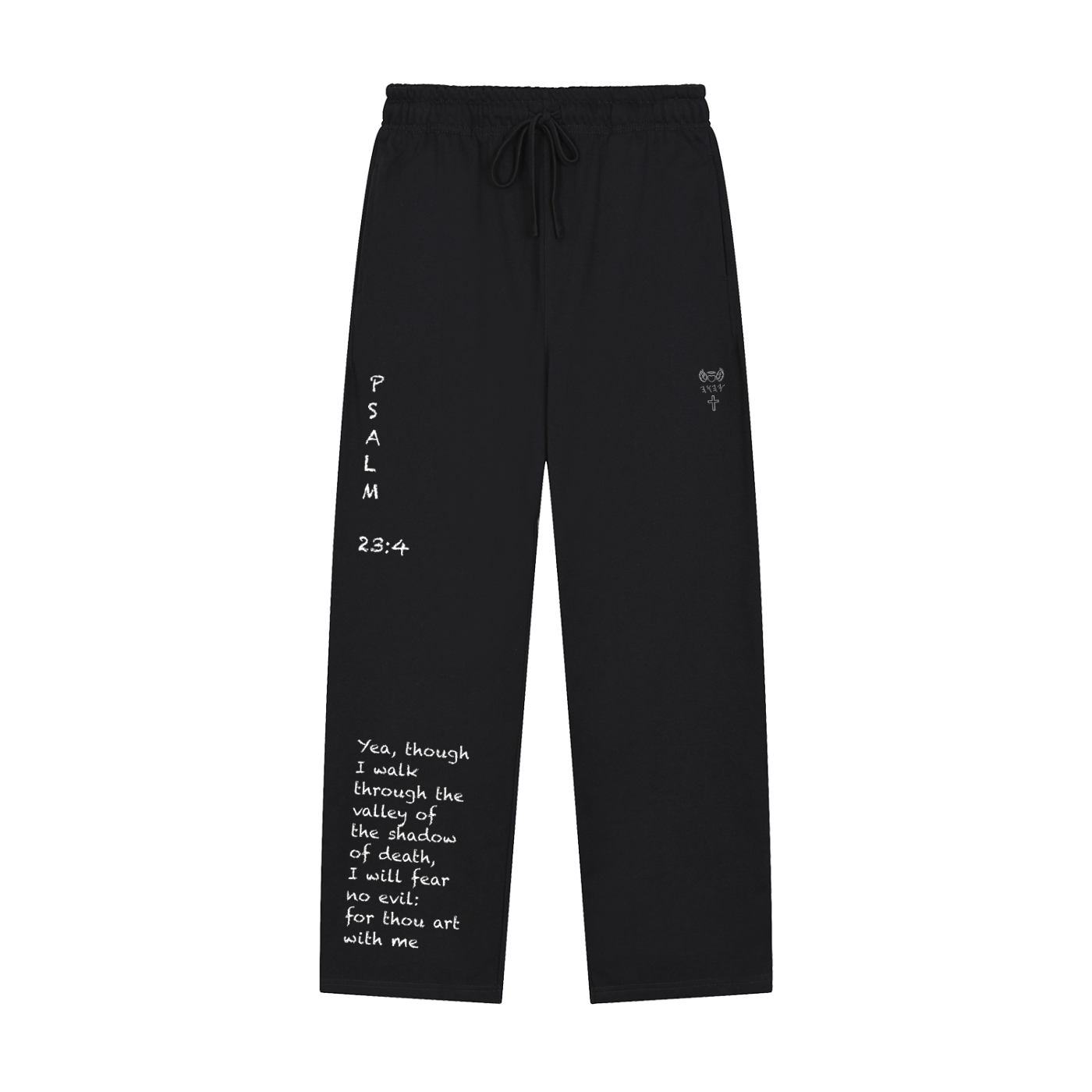 Solid Color Straight-Leg Sweatpants