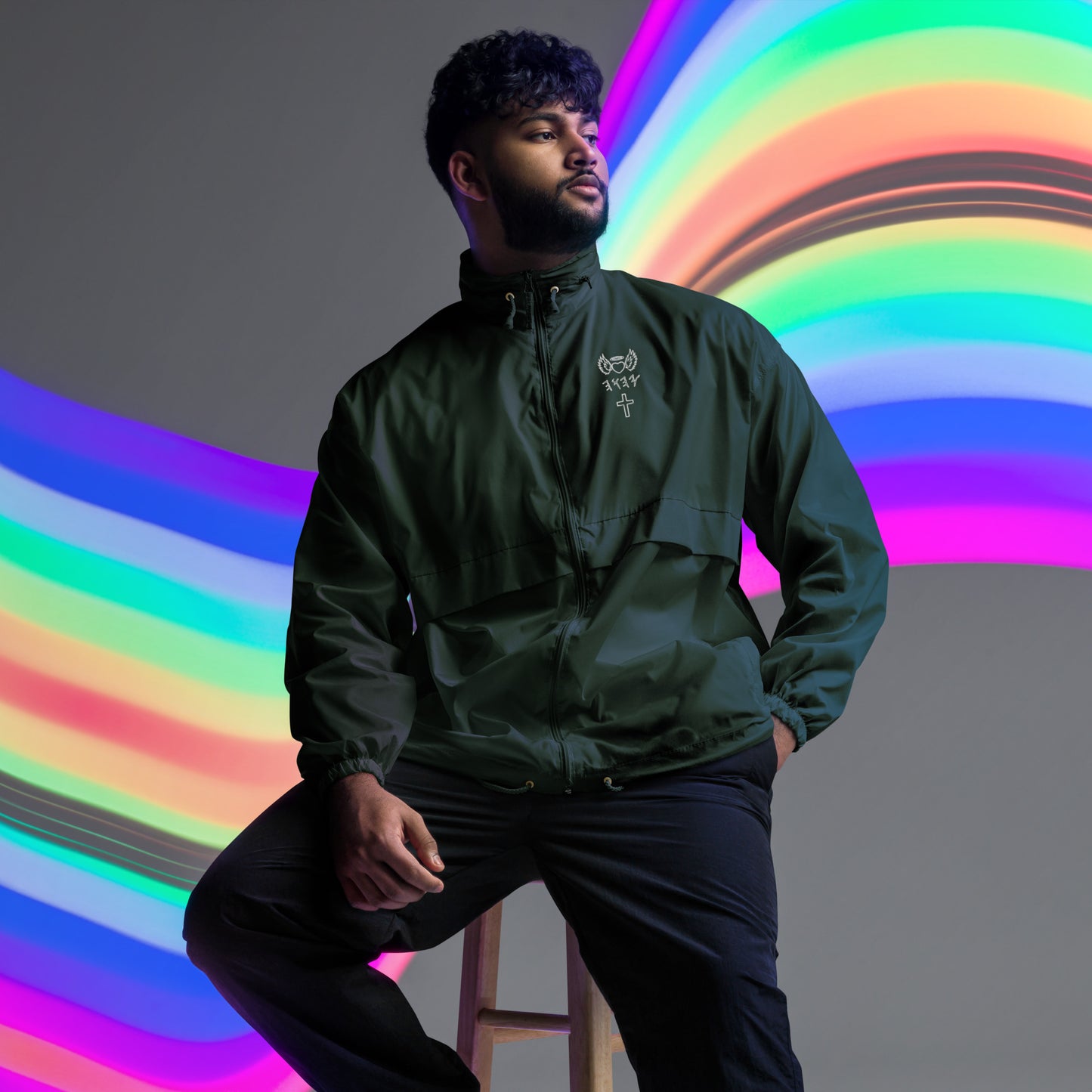 YAHUAH’s Temple J Unisex windbreaker