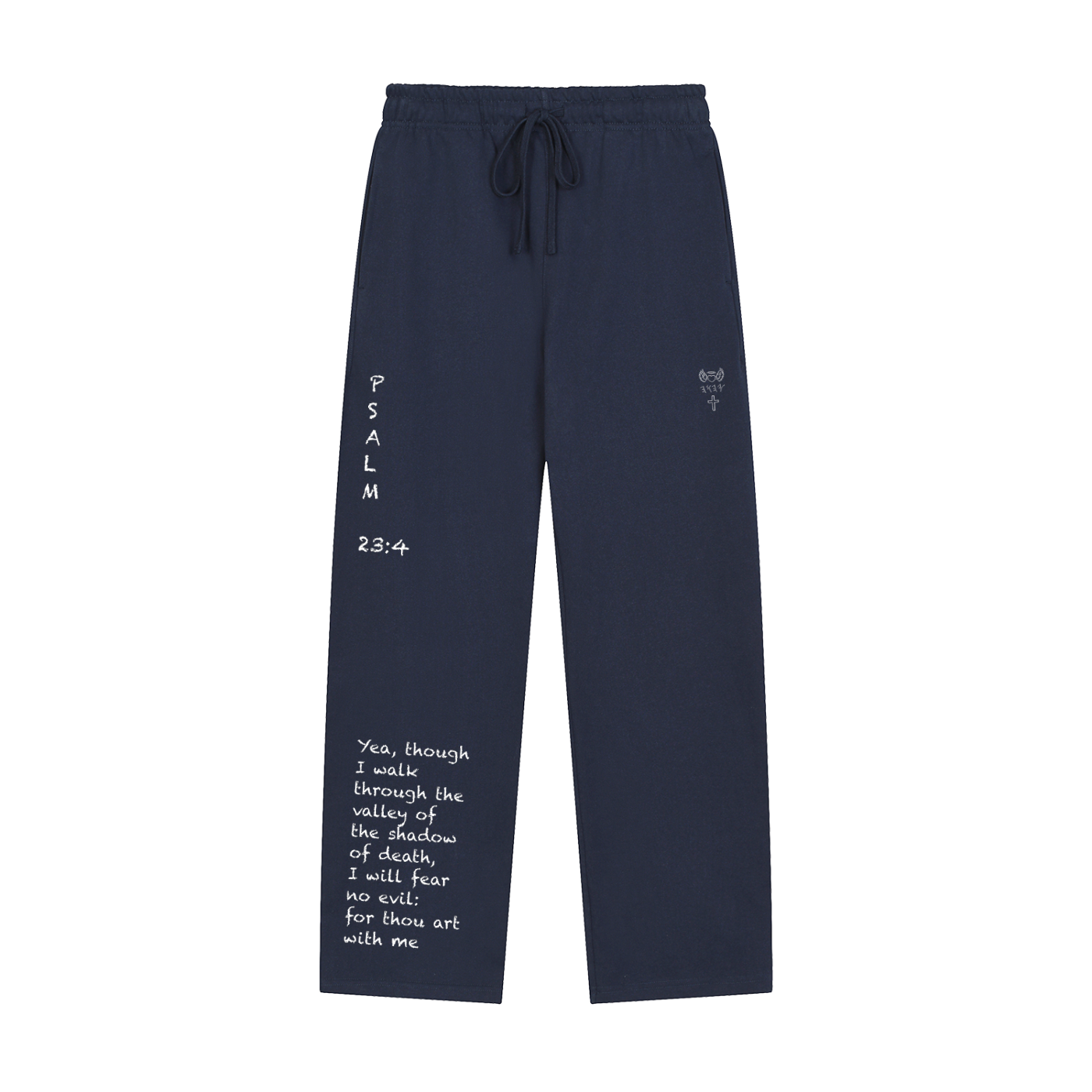 Solid Color Straight-Leg Sweatpants