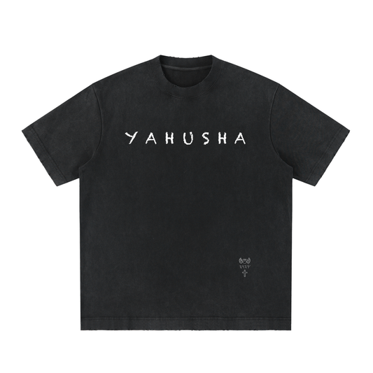 Heavyweight Vintage Washed Frayed T-Shirt