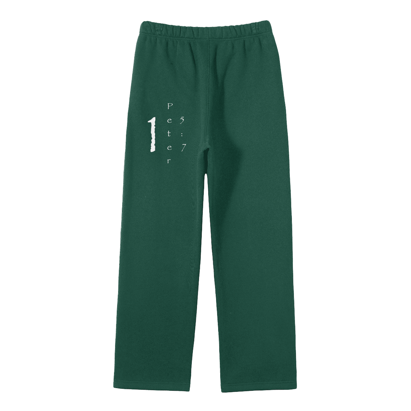 Streetwear Unisex Solid Color Fleece Straight Leg Pants