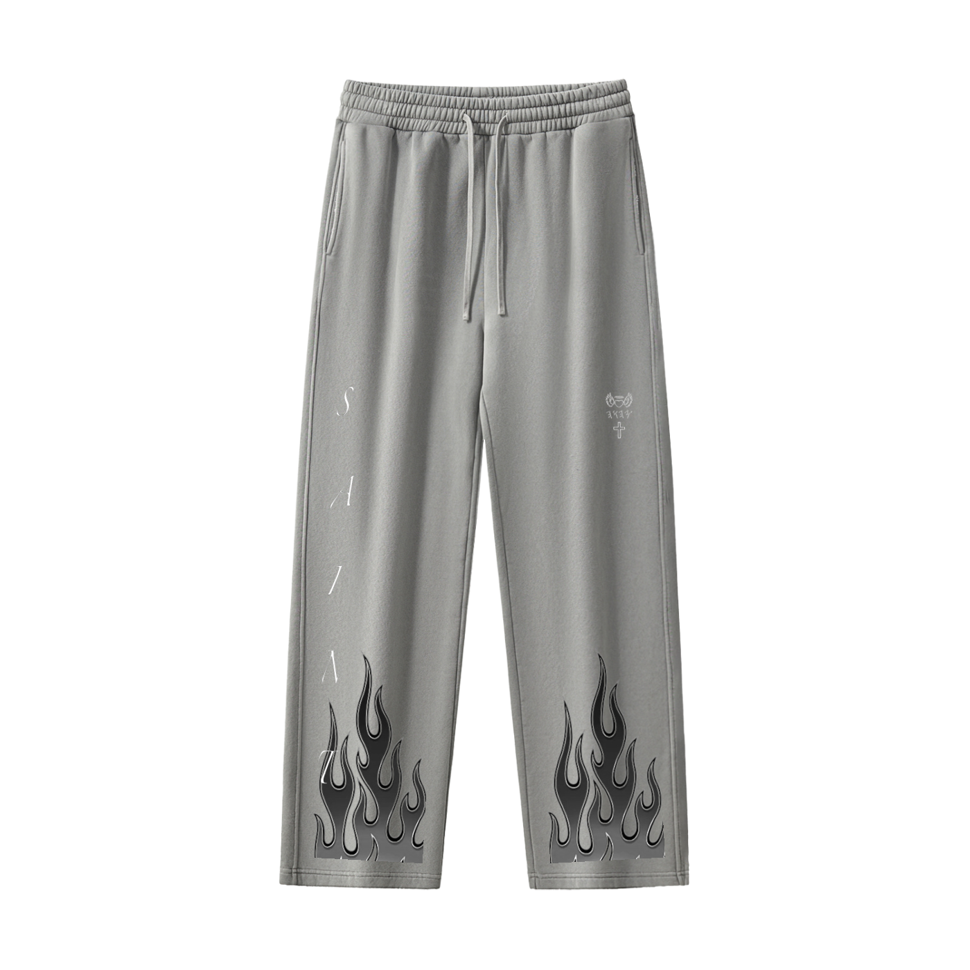 Frayed Enzyme Washed Fleece Sweatpants