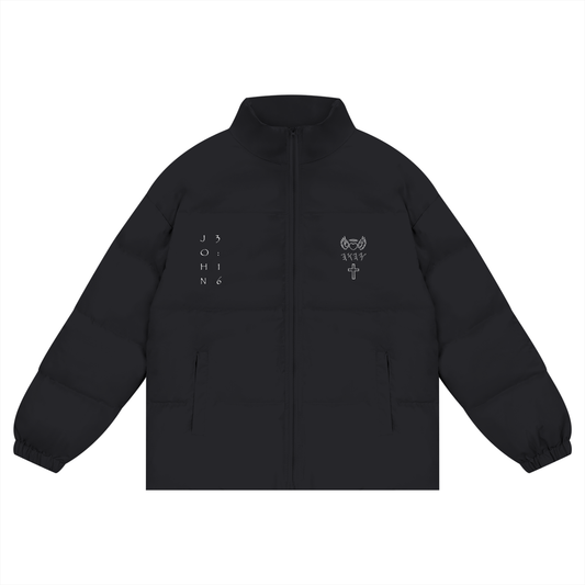 Unisex Zipper Puffer Coat