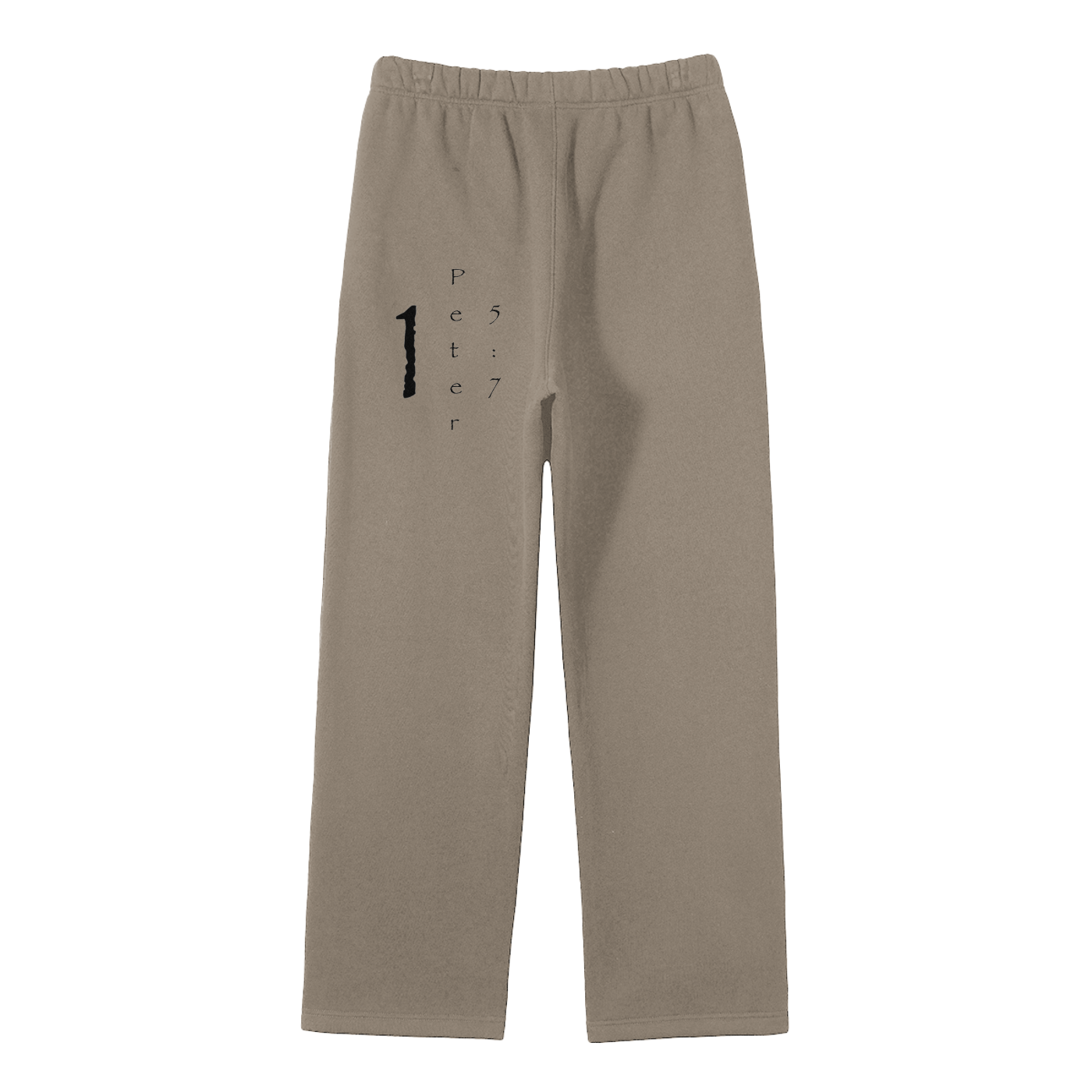 Streetwear Unisex Solid Color Fleece Straight Leg Pants