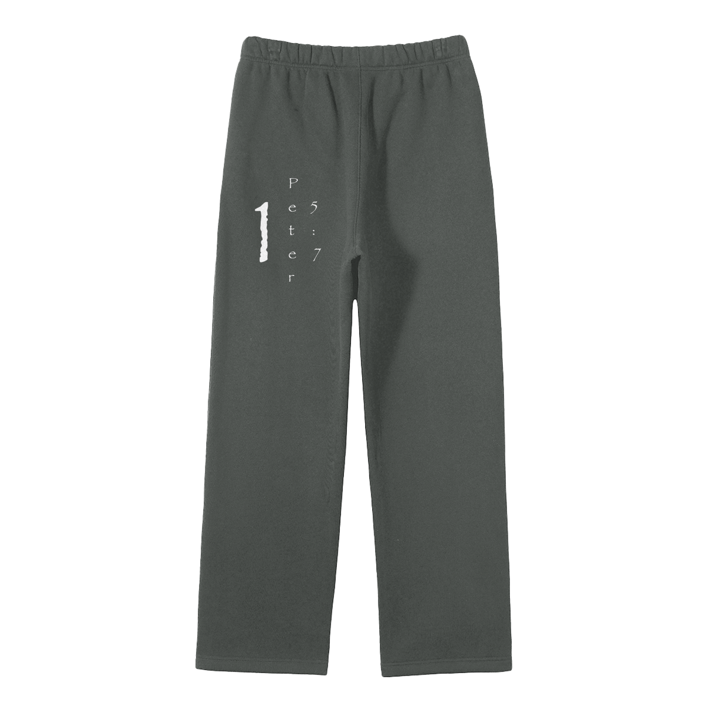 Streetwear Unisex Solid Color Fleece Straight Leg Pants