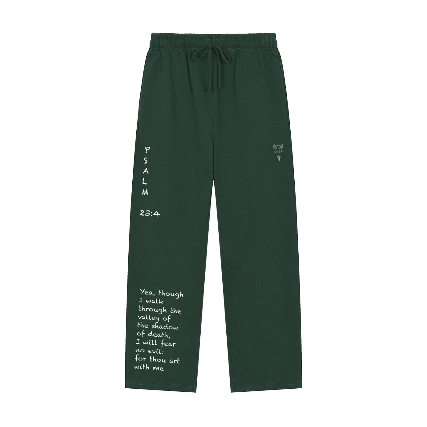 Solid Color Straight-Leg Sweatpants