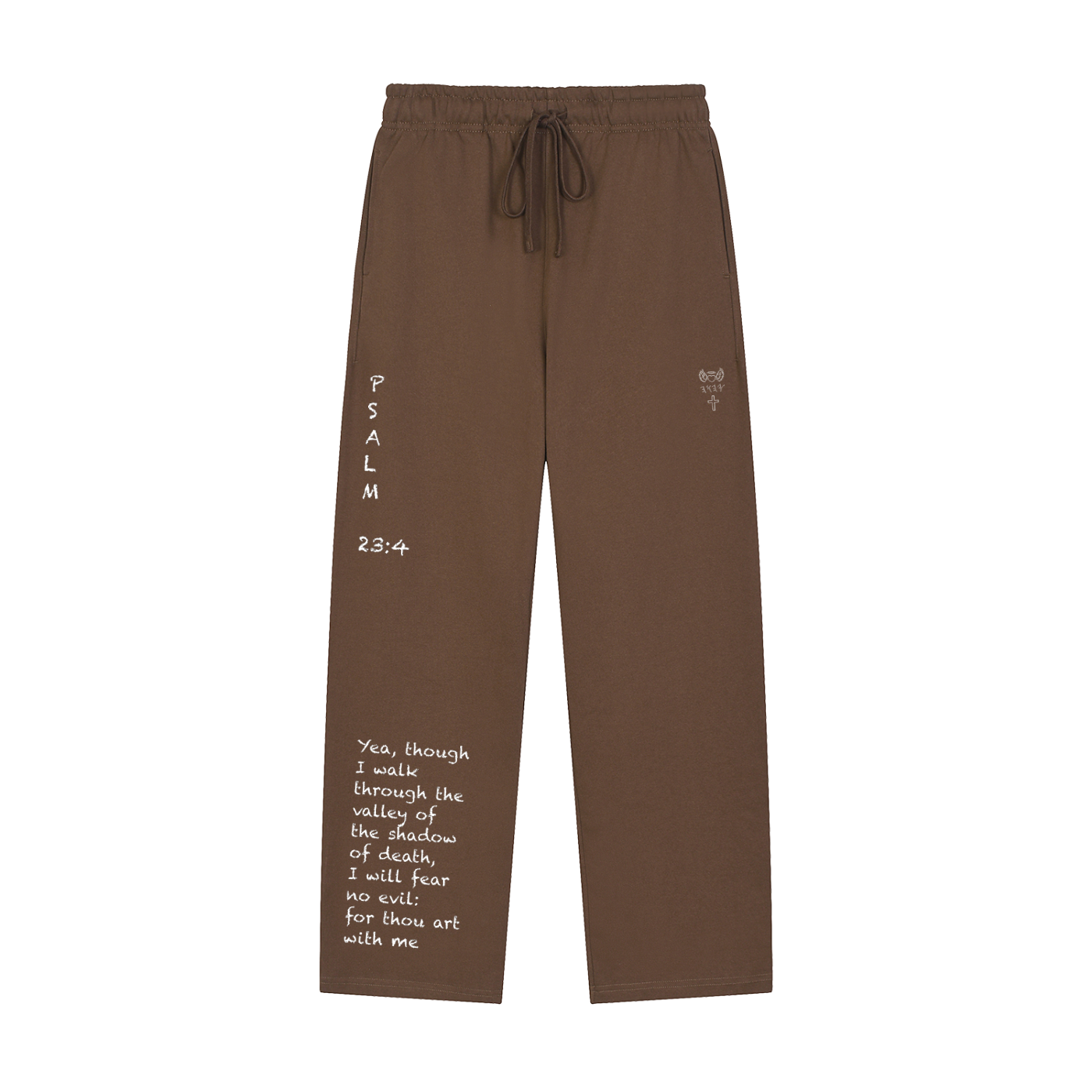 Solid Color Straight-Leg Sweatpants