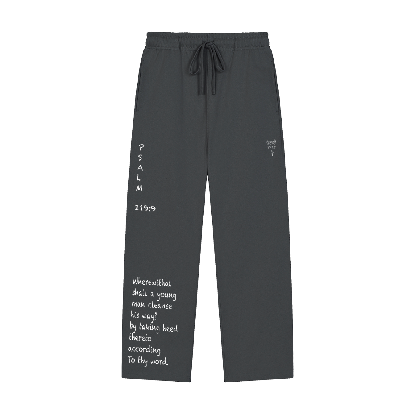 Solid Color Straight-Leg Sweatpants