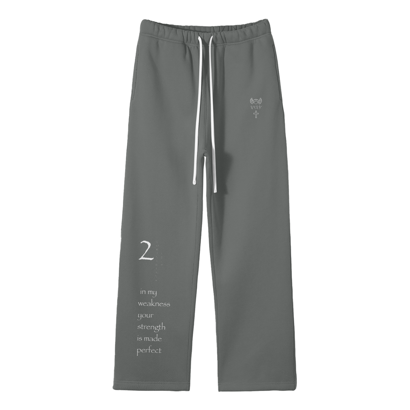 Streetwear Unisex Solid Color Fleece Straight Leg Pants