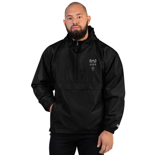 YAHUAH’s Temple J Embroidered Champion Packable Jacket