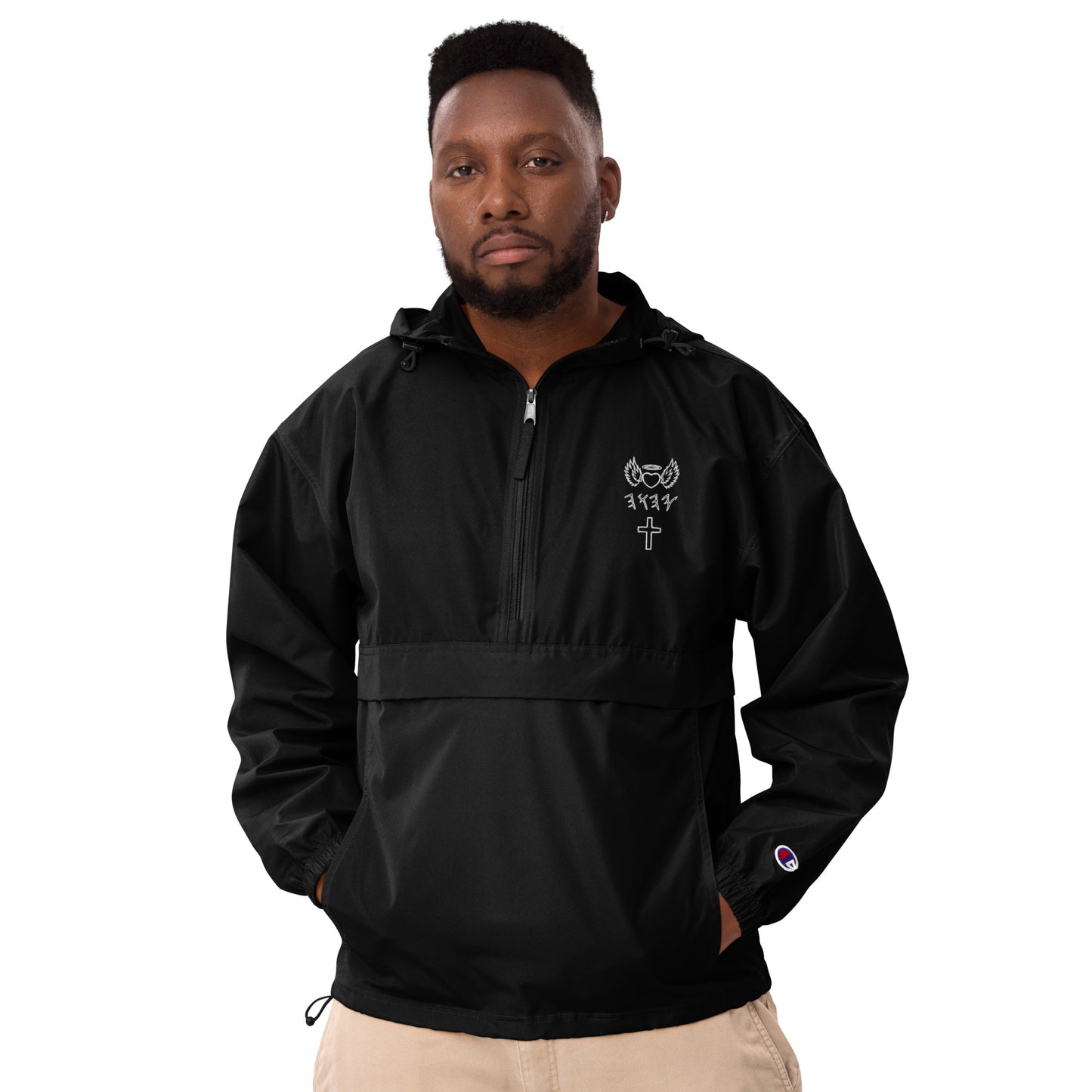 YAHUAH’s Temple J Embroidered Champion Packable Jacket