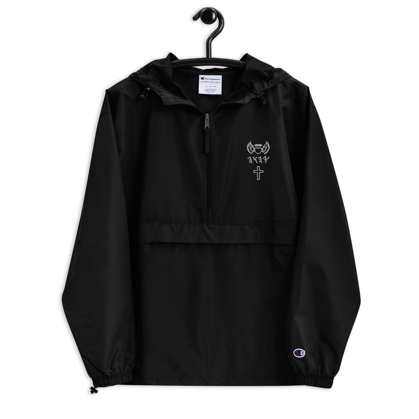 YAHUAH’s Temple J Embroidered Champion Packable Jacket