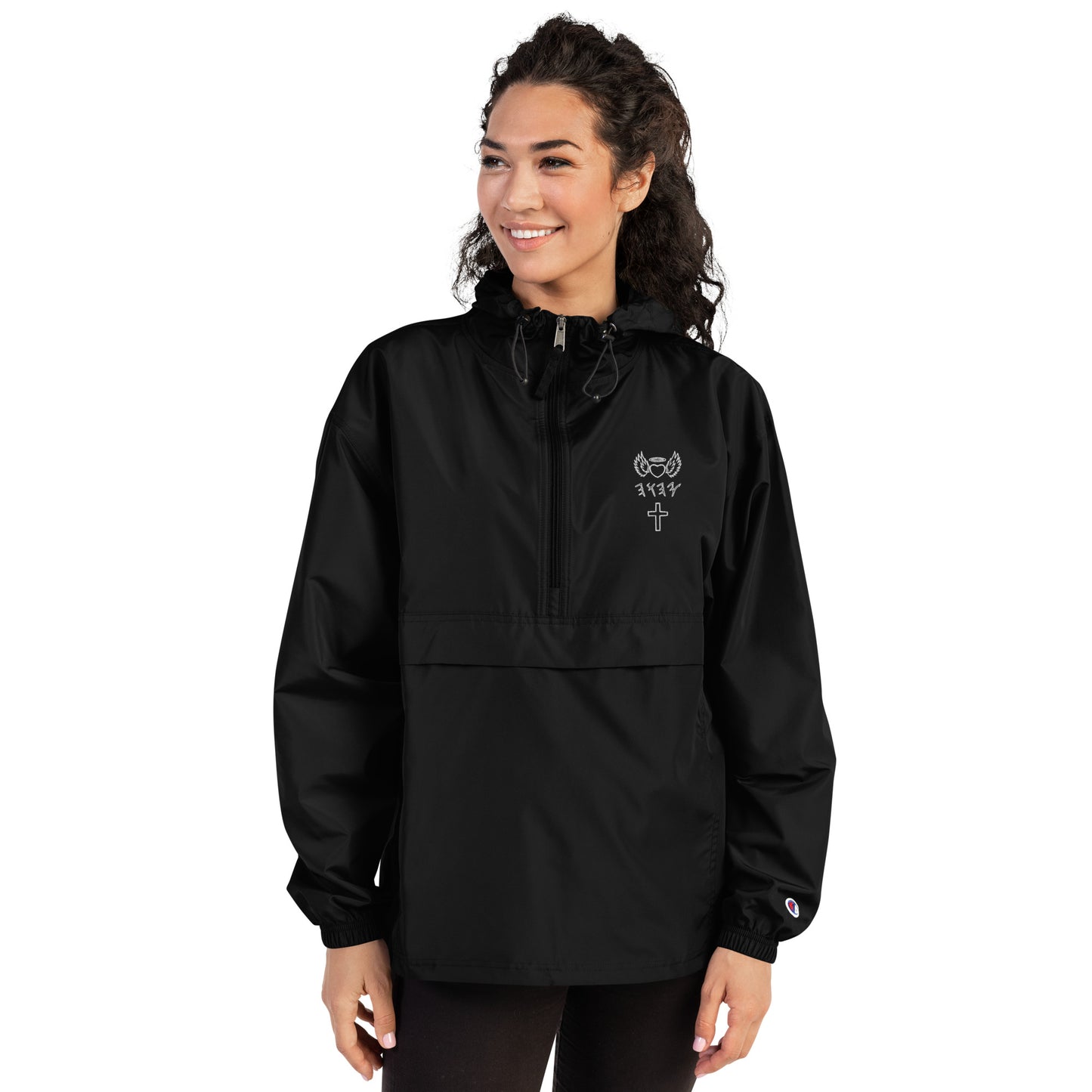 YAHUAH’s Temple J Embroidered Champion Packable Jacket