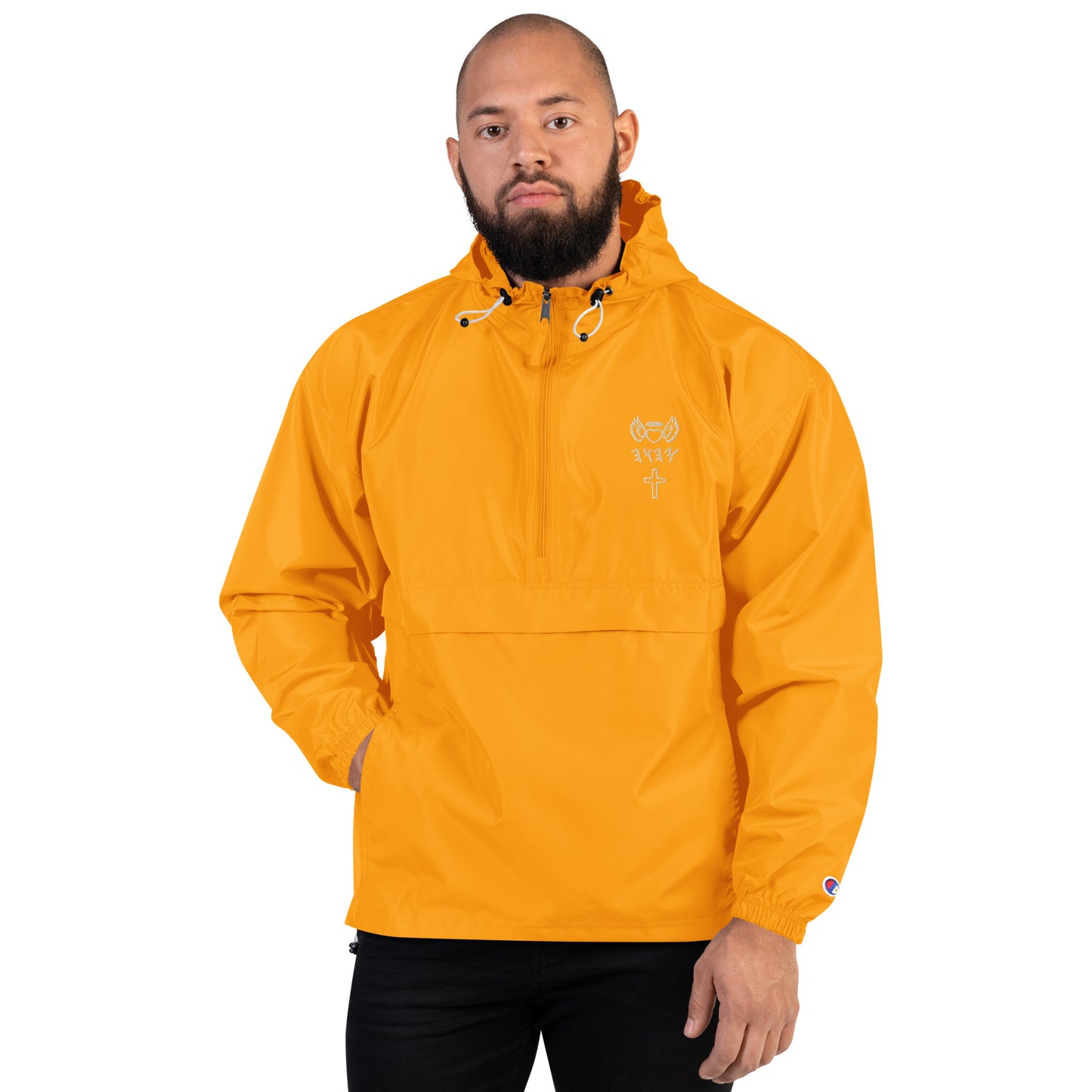 YAHUAH’s Temple J Embroidered Champion Packable Jacket