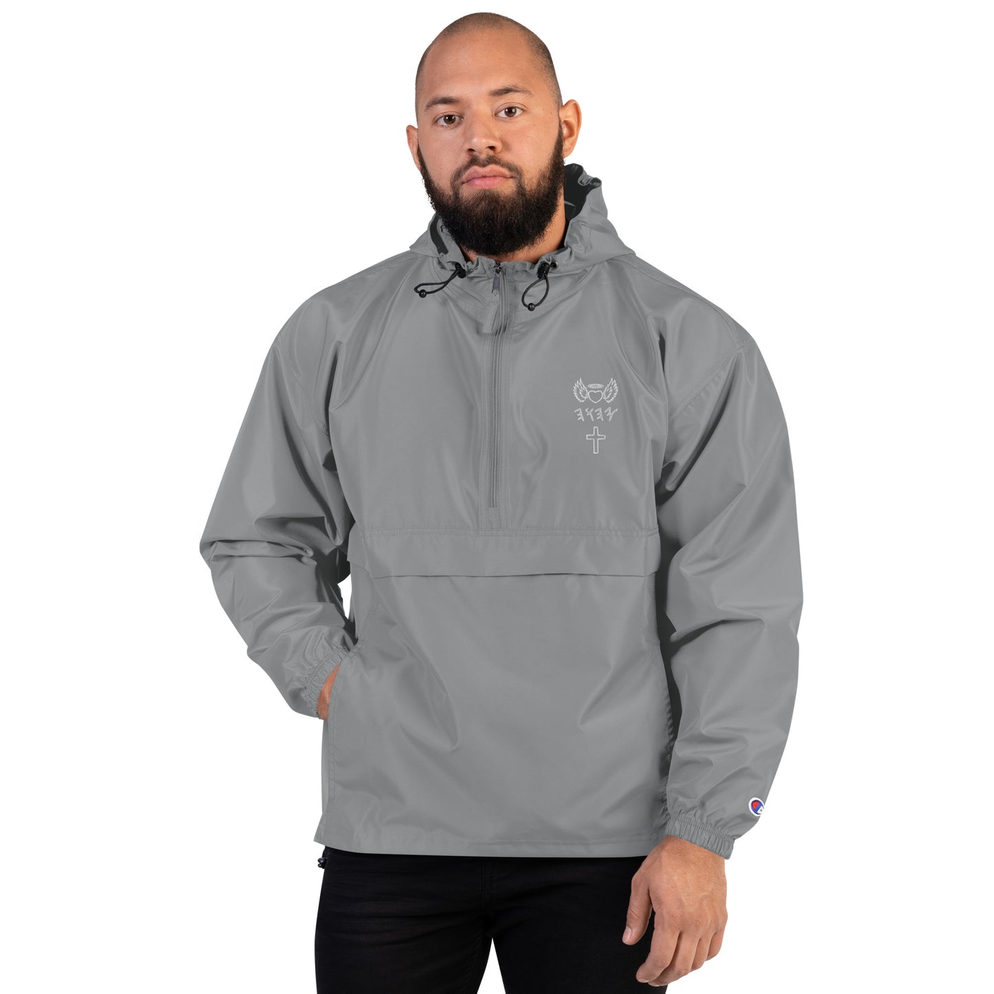 YAHUAH’s Temple J Embroidered Champion Packable Jacket