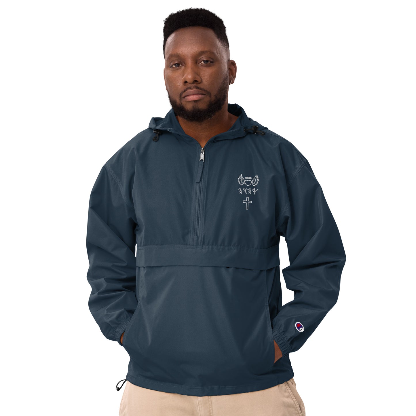 YAHUAH’s Temple J Embroidered Champion Packable Jacket