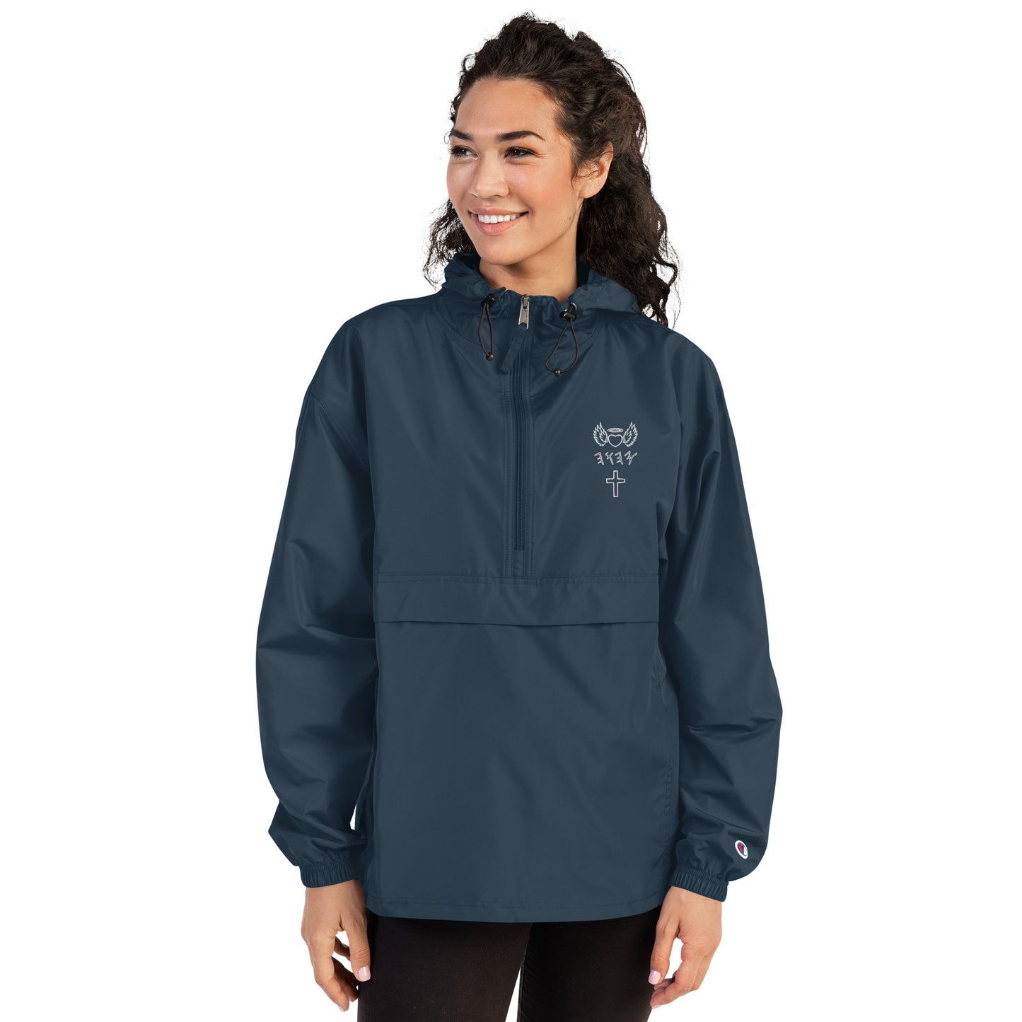 YAHUAH’s Temple J Embroidered Champion Packable Jacket