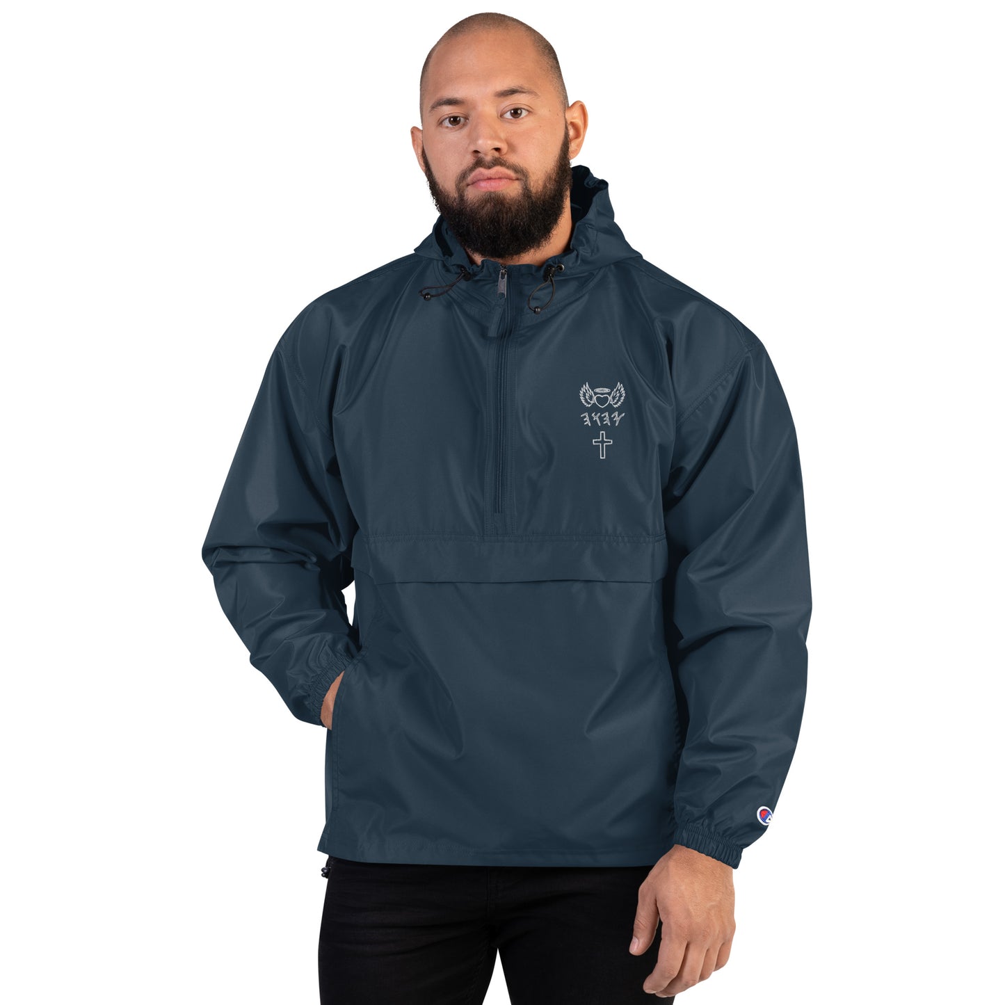 YAHUAH’s Temple J Embroidered Champion Packable Jacket