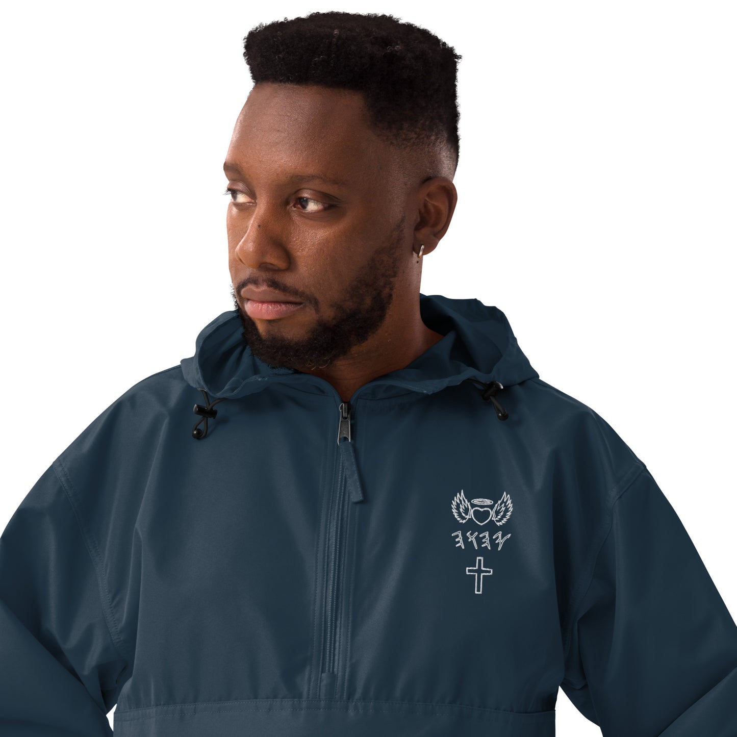 YAHUAH’s Temple J Embroidered Champion Packable Jacket