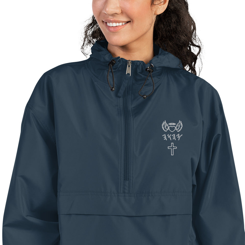 YAHUAH’s Temple J Embroidered Champion Packable Jacket