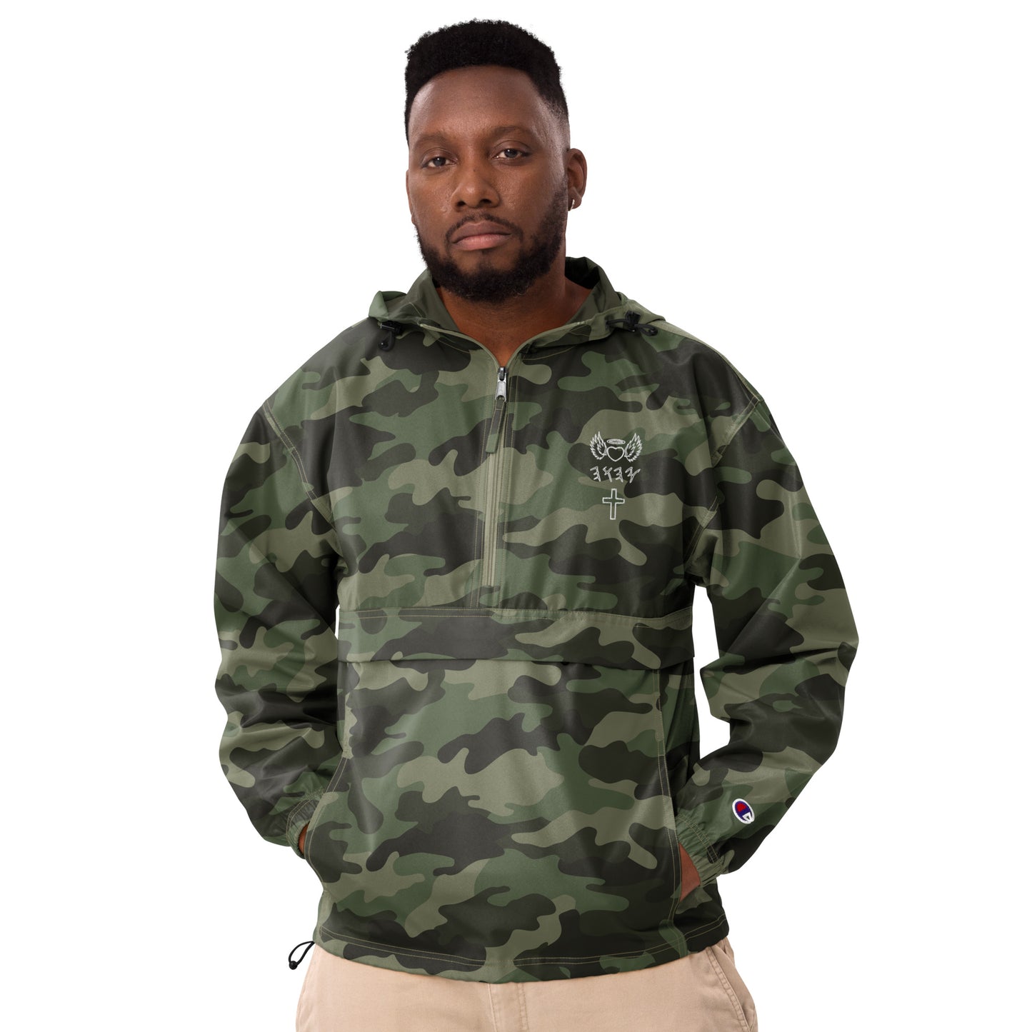 YAHUAH’s Temple J Embroidered Champion Packable Jacket