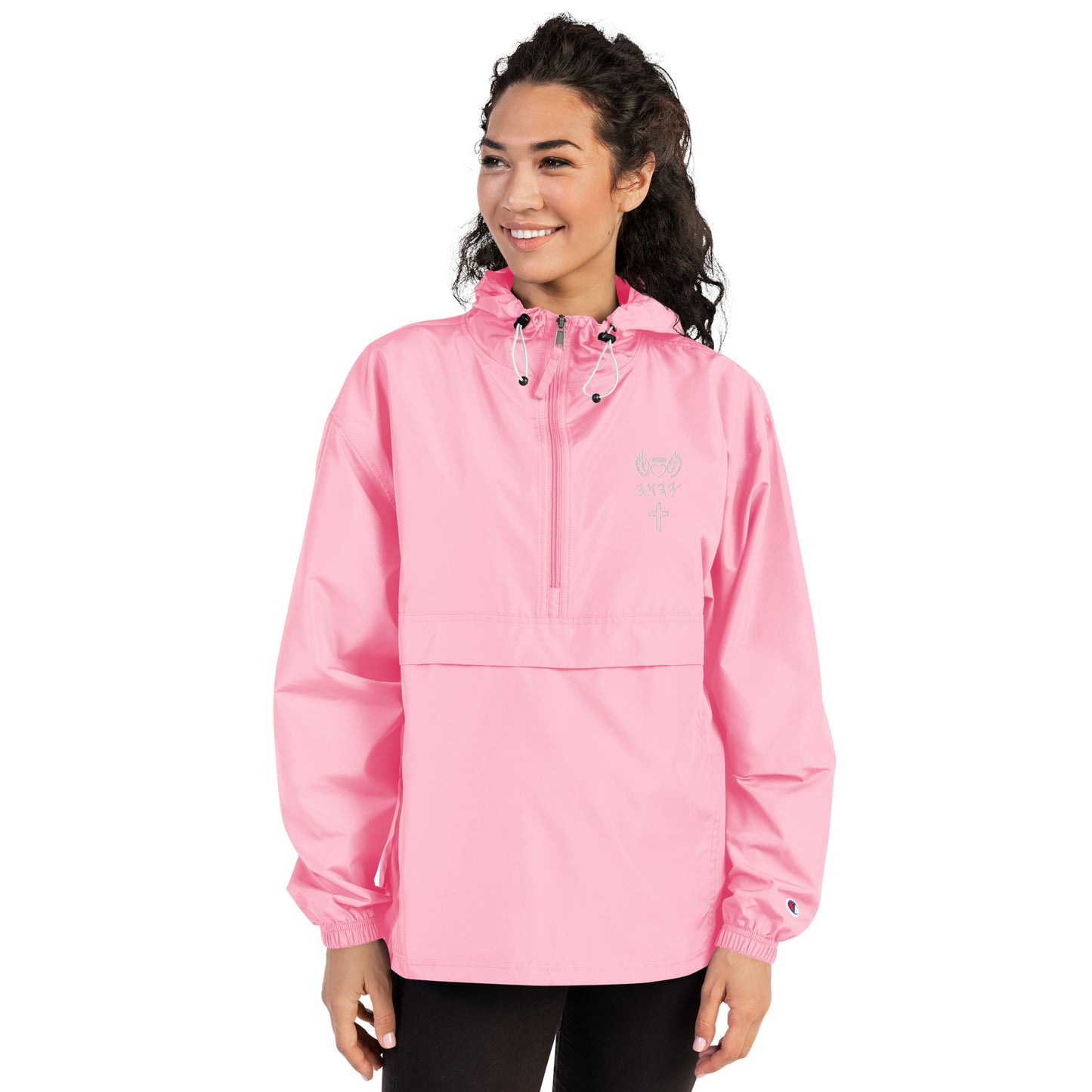 YAHUAH’s Temple J Embroidered Champion Packable Jacket