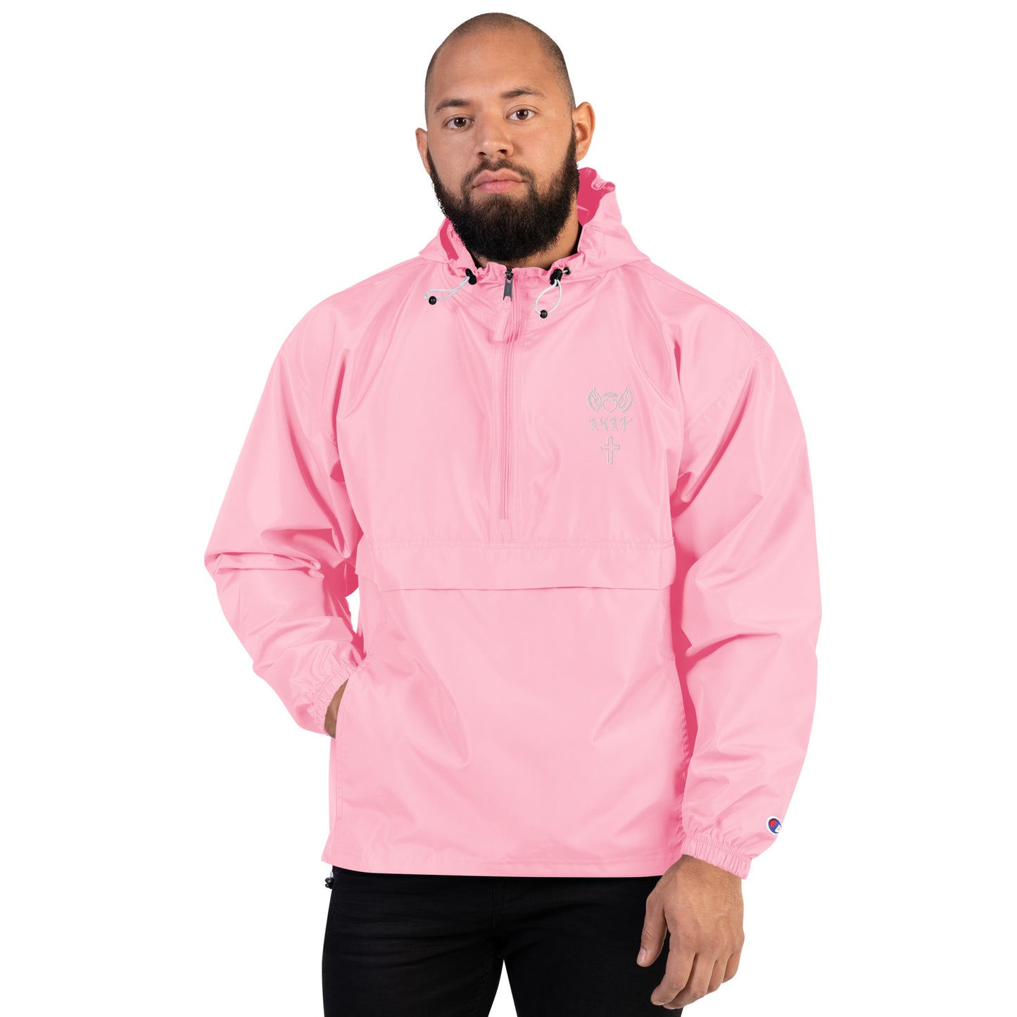 YAHUAH’s Temple J Embroidered Champion Packable Jacket