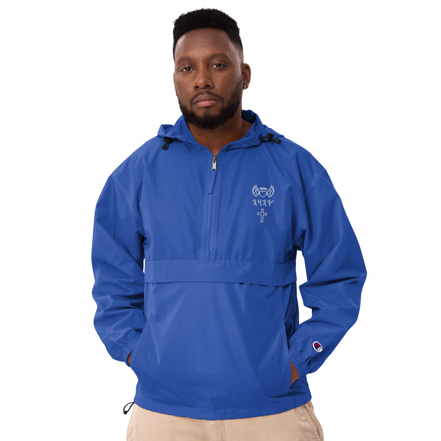 YAHUAH’s Temple J Embroidered Champion Packable Jacket