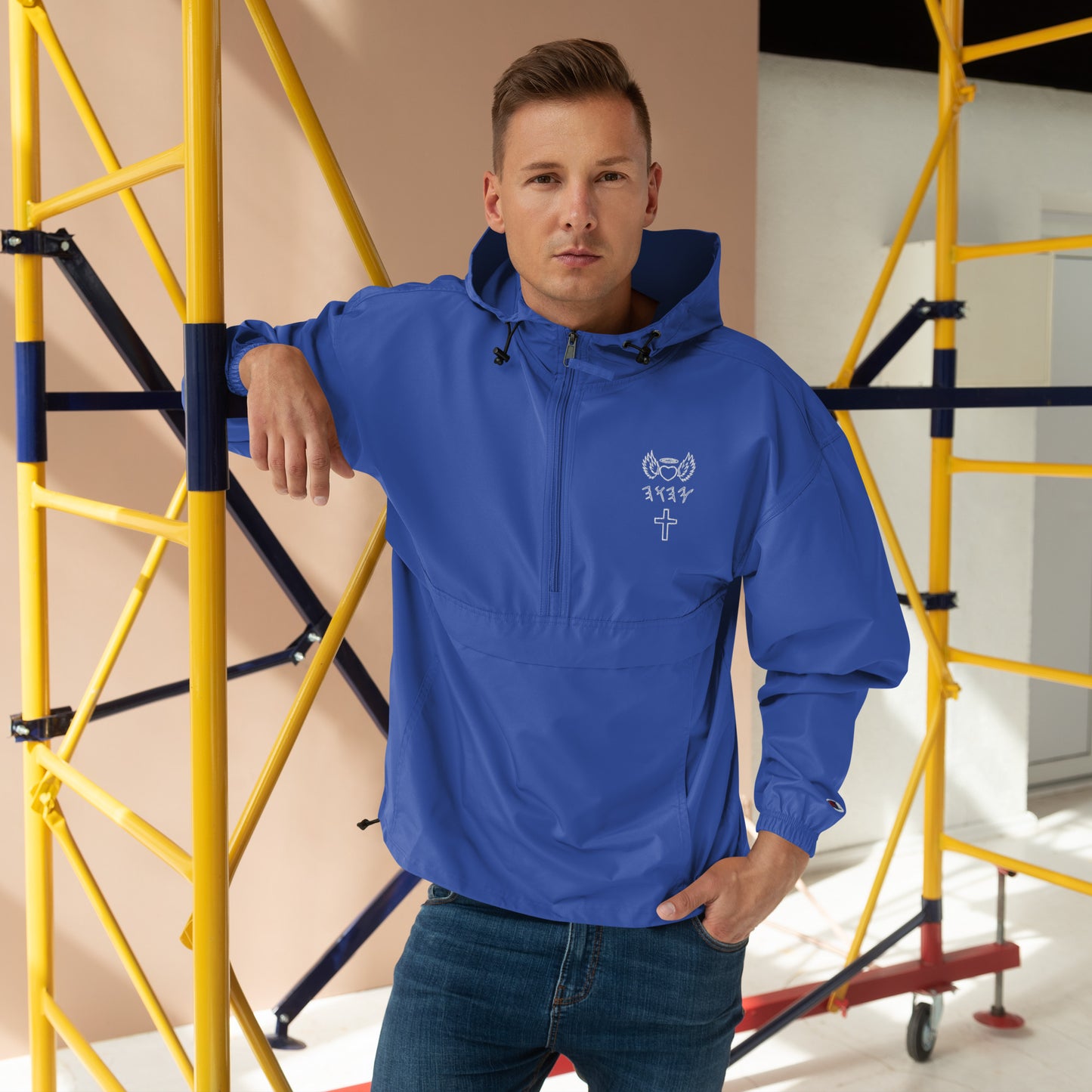 YAHUAH’s Temple J Embroidered Champion Packable Jacket