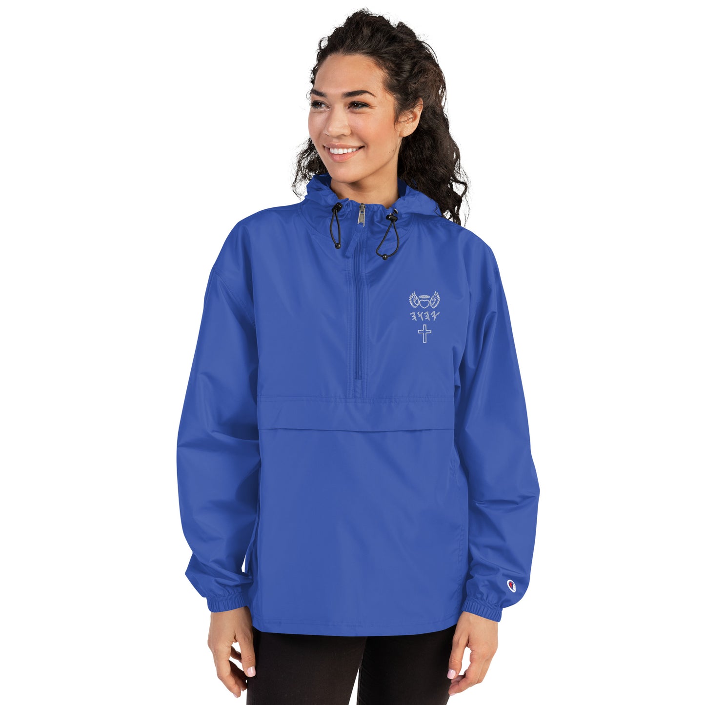 YAHUAH’s Temple J Embroidered Champion Packable Jacket