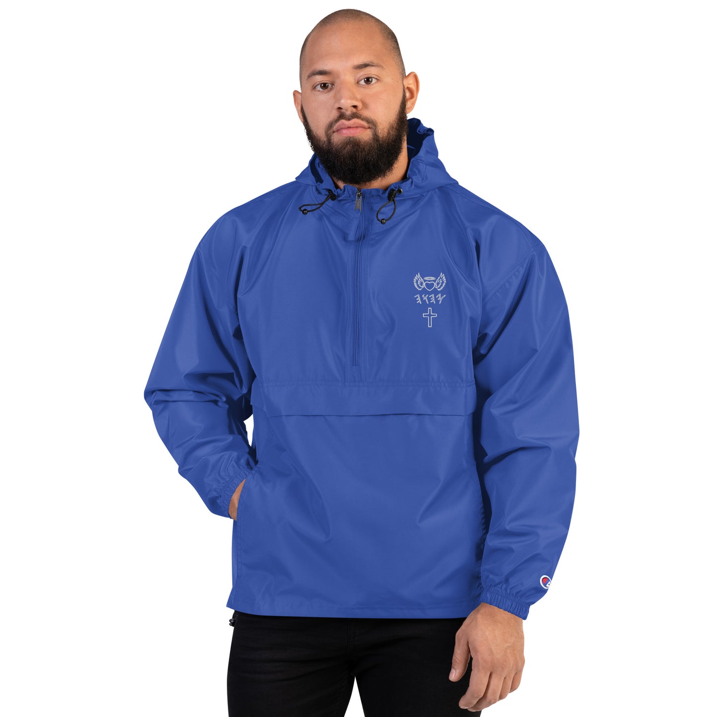YAHUAH’s Temple J Embroidered Champion Packable Jacket