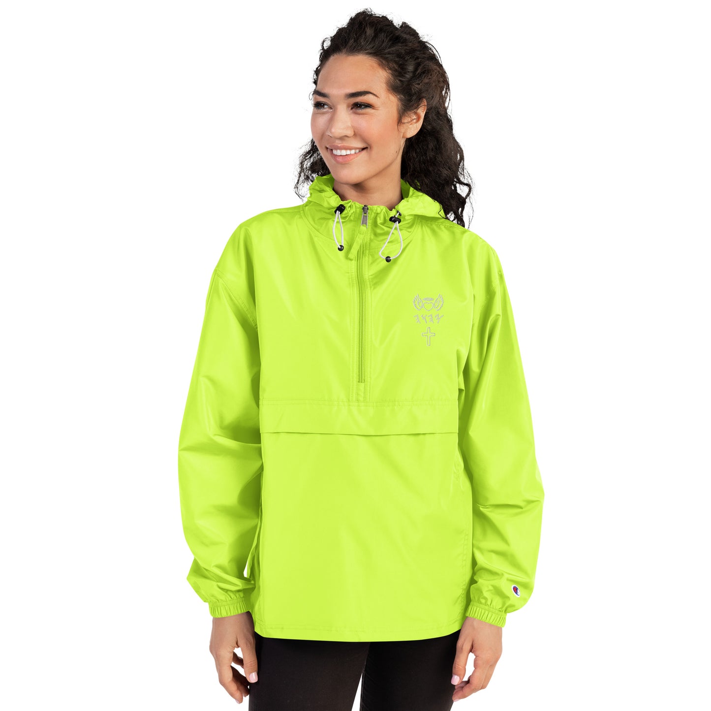 YAHUAH’s Temple J Embroidered Champion Packable Jacket