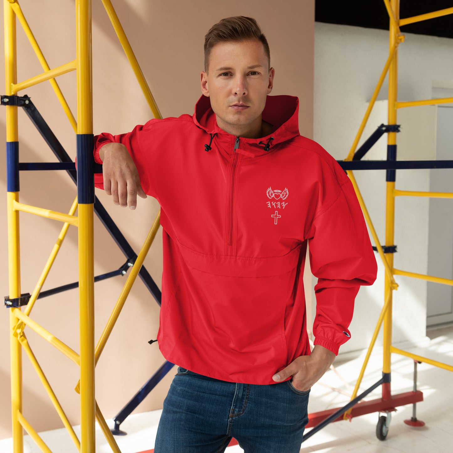 YAHUAH’s Temple J Embroidered Champion Packable Jacket
