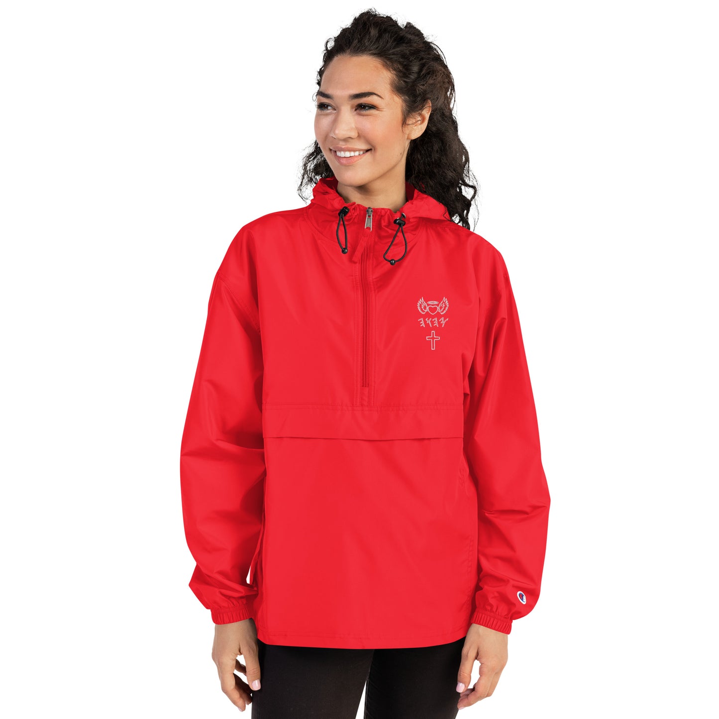 YAHUAH’s Temple J Embroidered Champion Packable Jacket