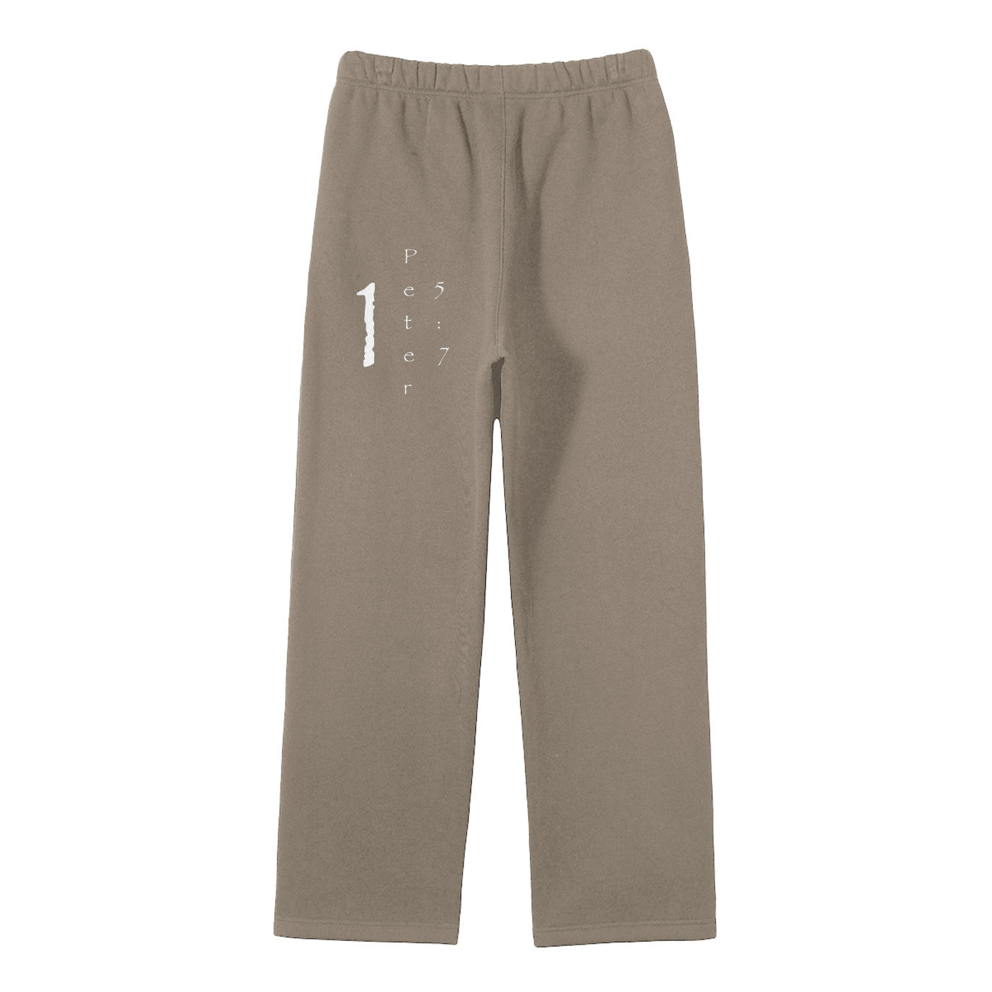 Streetwear Unisex Solid Color Fleece Straight Leg Pants