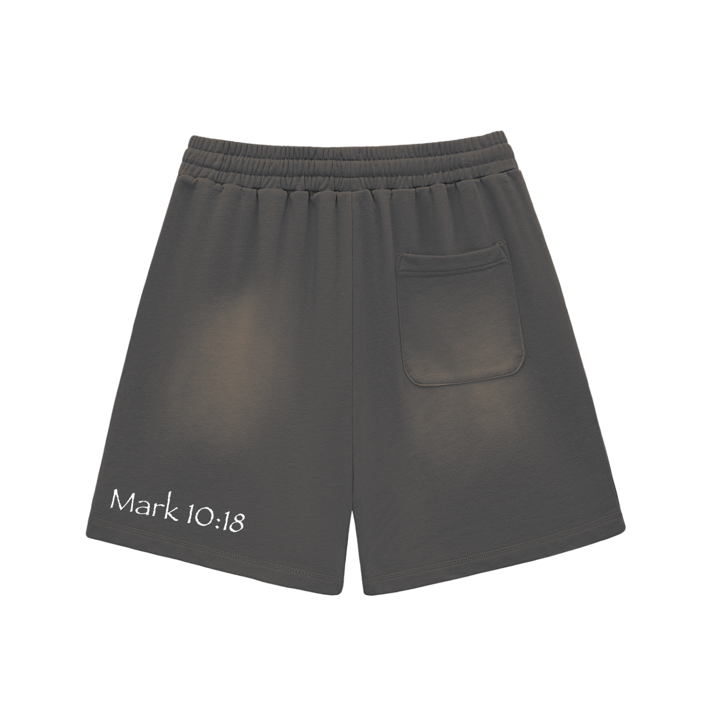 Sun Fade Raw Edge Cotton Shorts