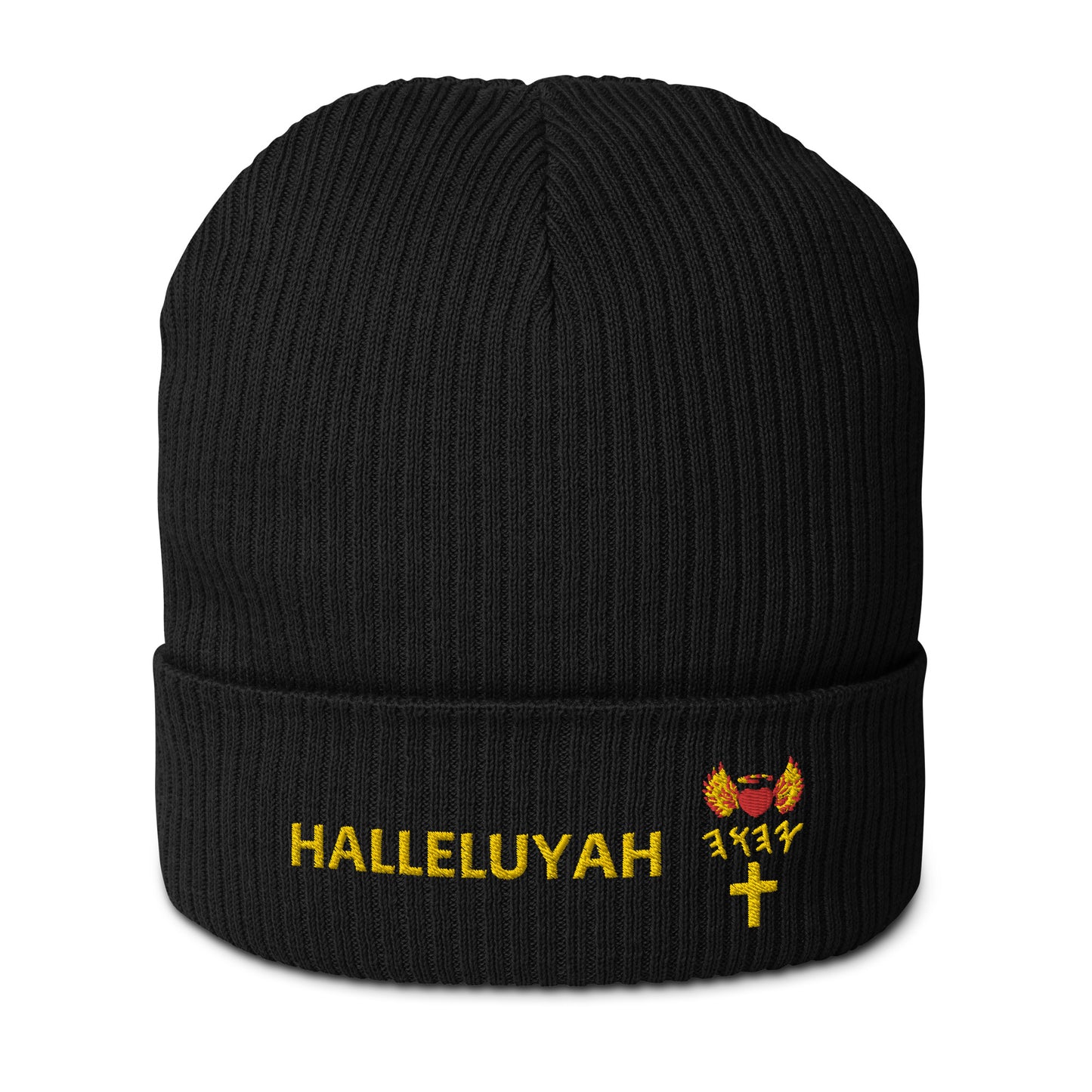 YAHUAH’s Temple H Organic ribbed beanie