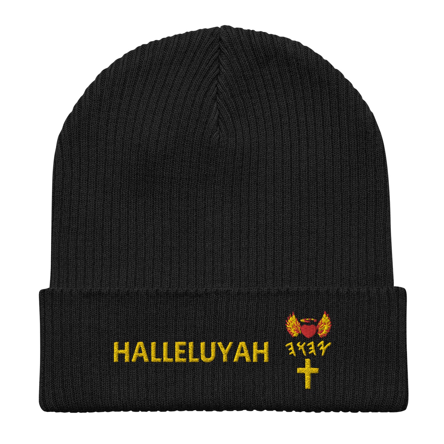 YAHUAH’s Temple H Organic ribbed beanie