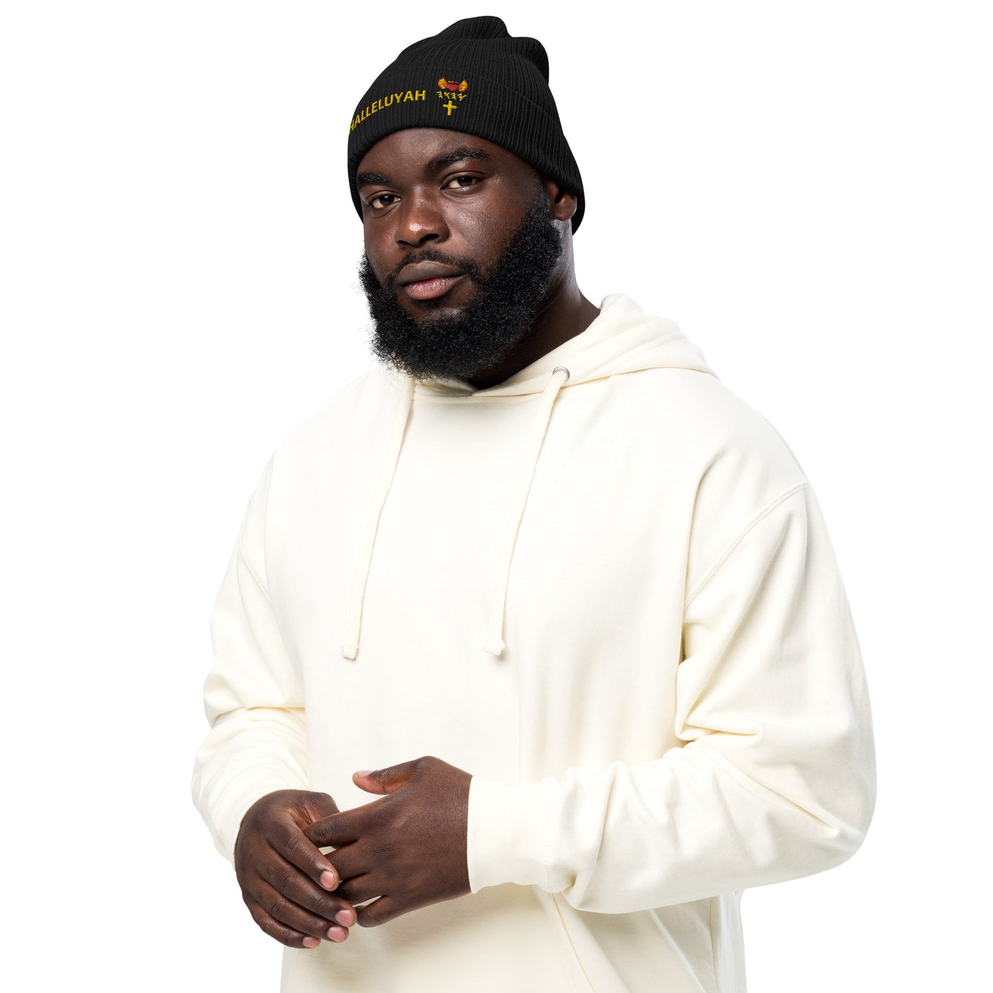 YAHUAH’s Temple H Organic ribbed beanie