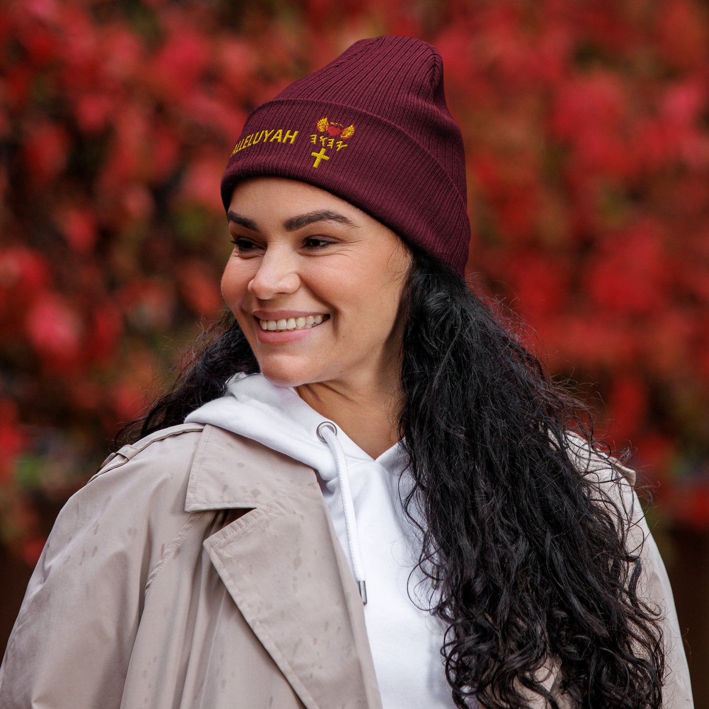 YAHUAH’s Temple H Organic ribbed beanie