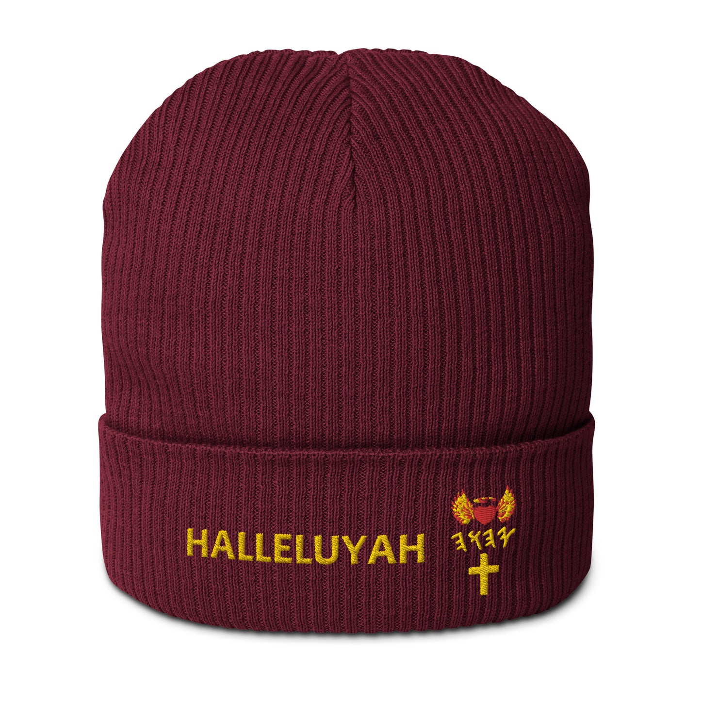 YAHUAH’s Temple H Organic ribbed beanie