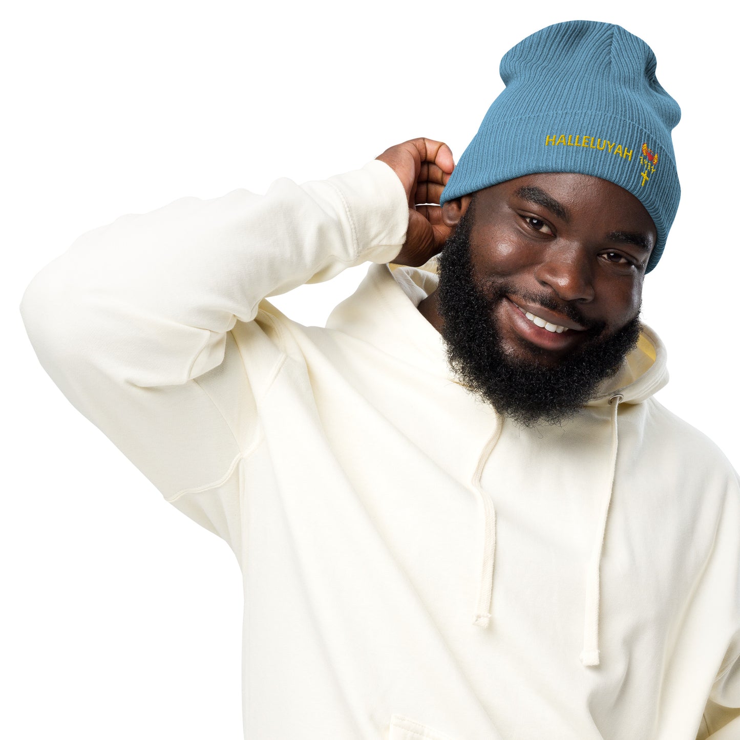 YAHUAH’s Temple H Organic ribbed beanie