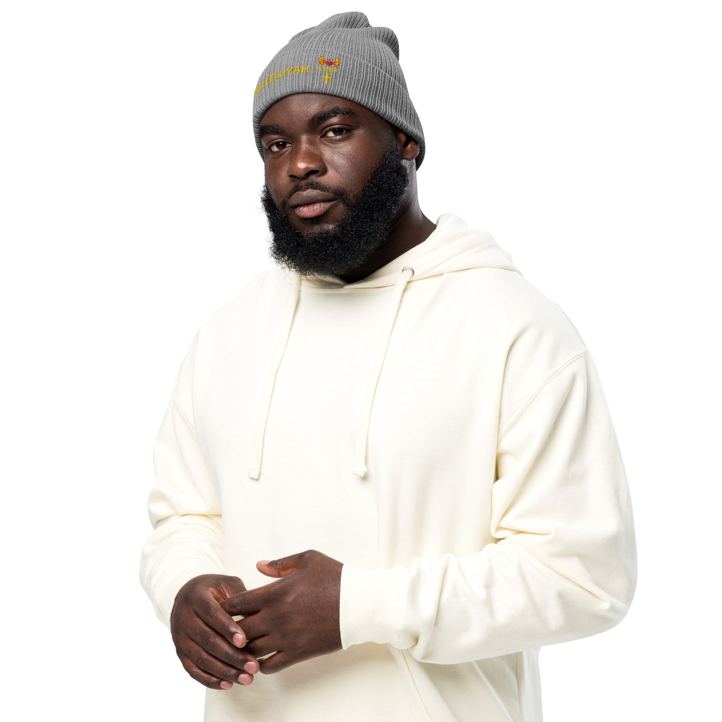 YAHUAH’s Temple H Organic ribbed beanie