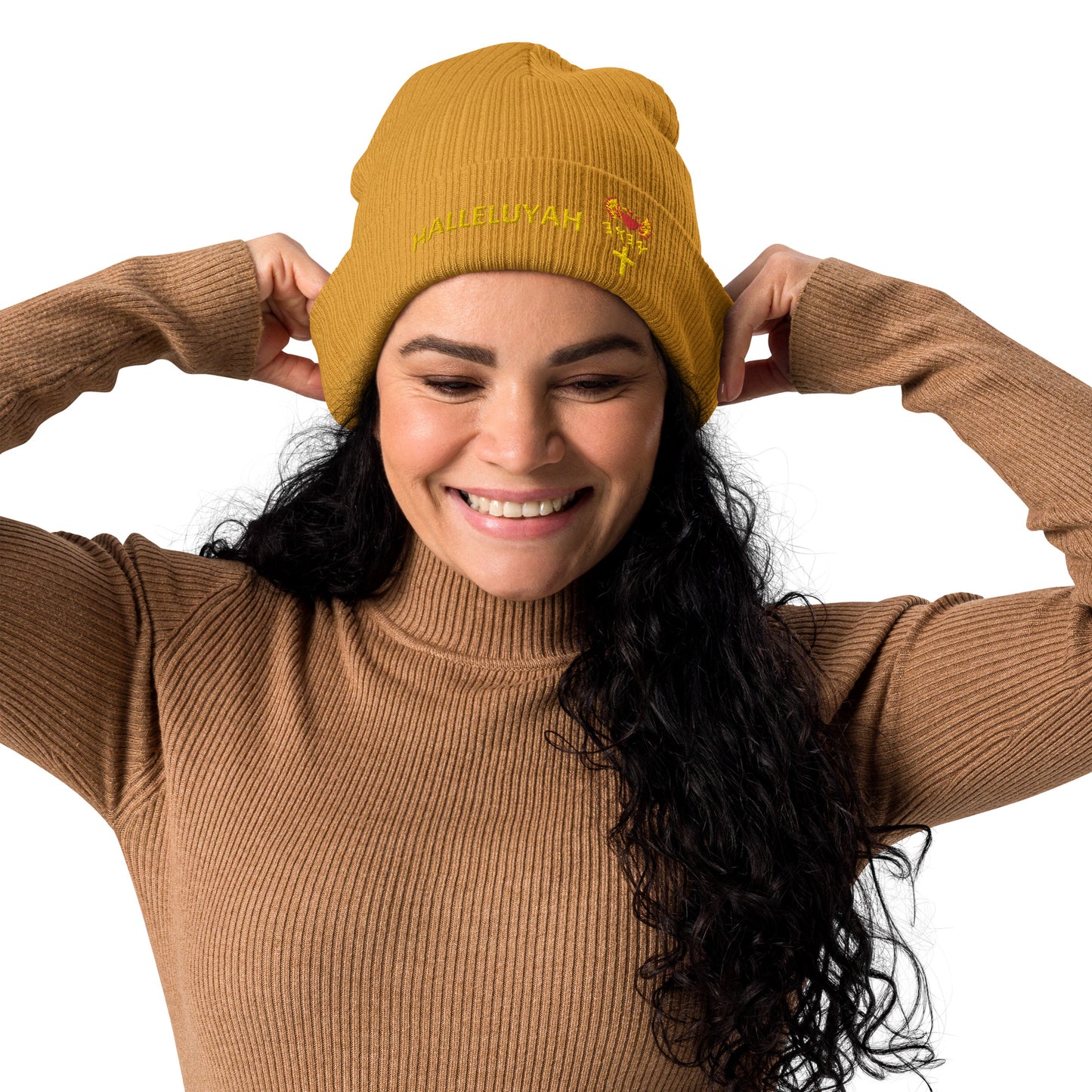 YAHUAH’s Temple H Organic ribbed beanie