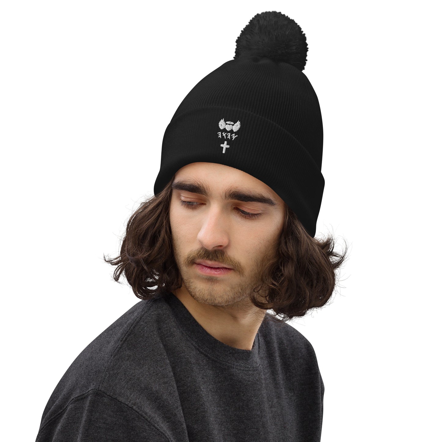 YAHUAH’s Temple H Pom pom beanie