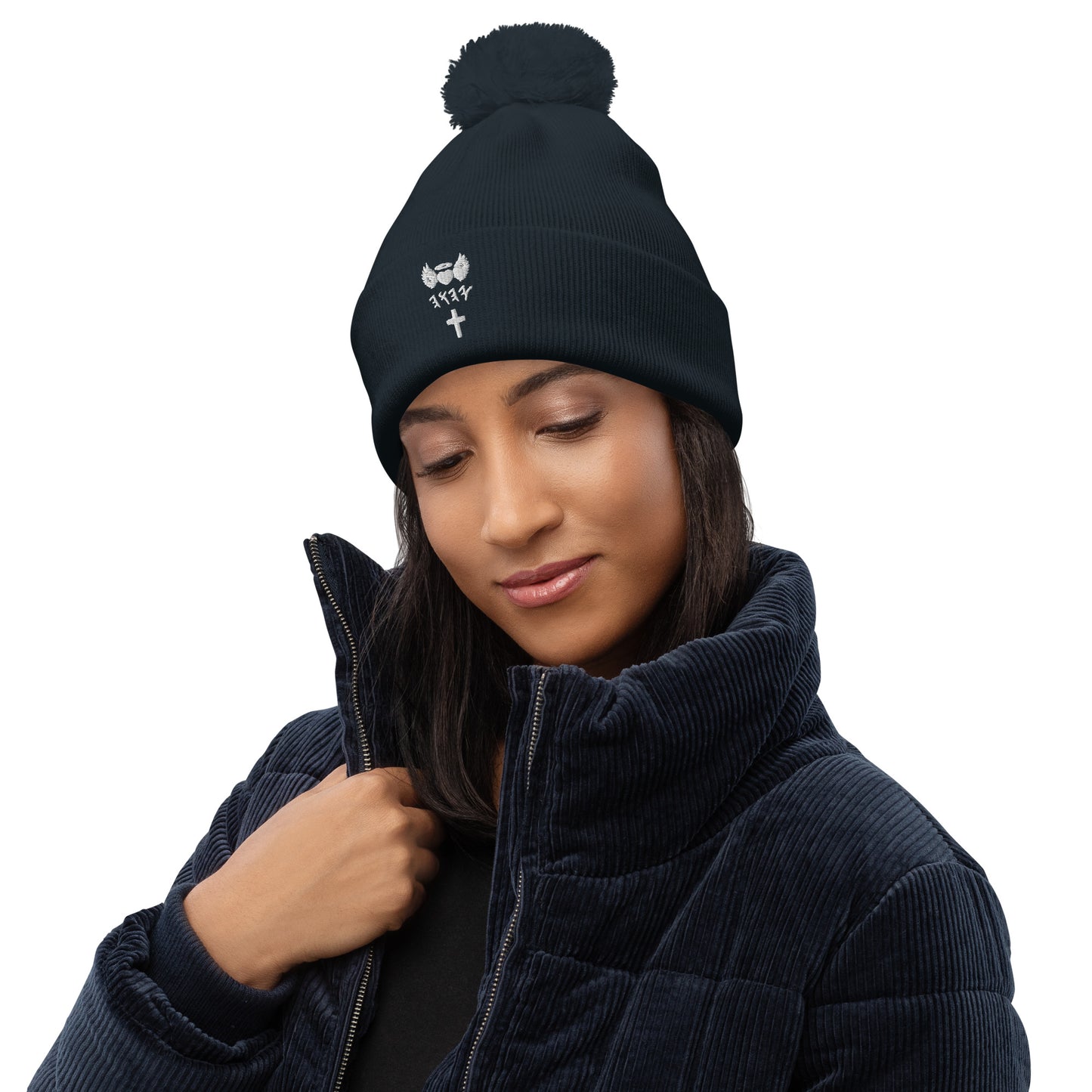 YAHUAH’s Temple H Pom pom beanie