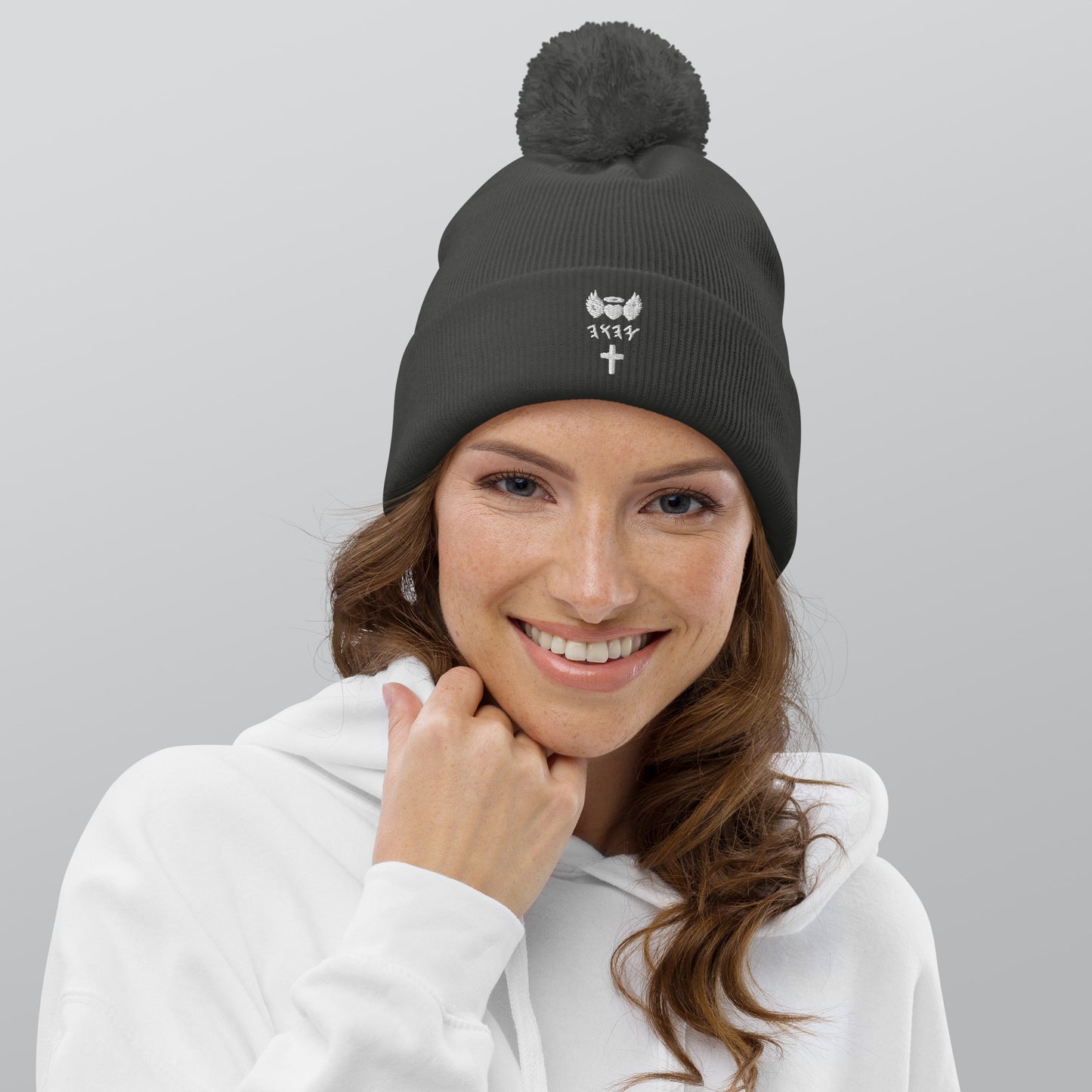 YAHUAH’s Temple H Pom pom beanie